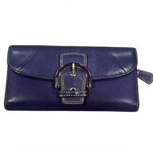 Coach purple soho buckle Leather wallet
